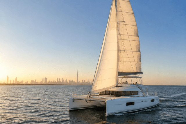 Sailing boat on the UAE Gulf