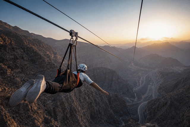 Ziplining experience in the UAE