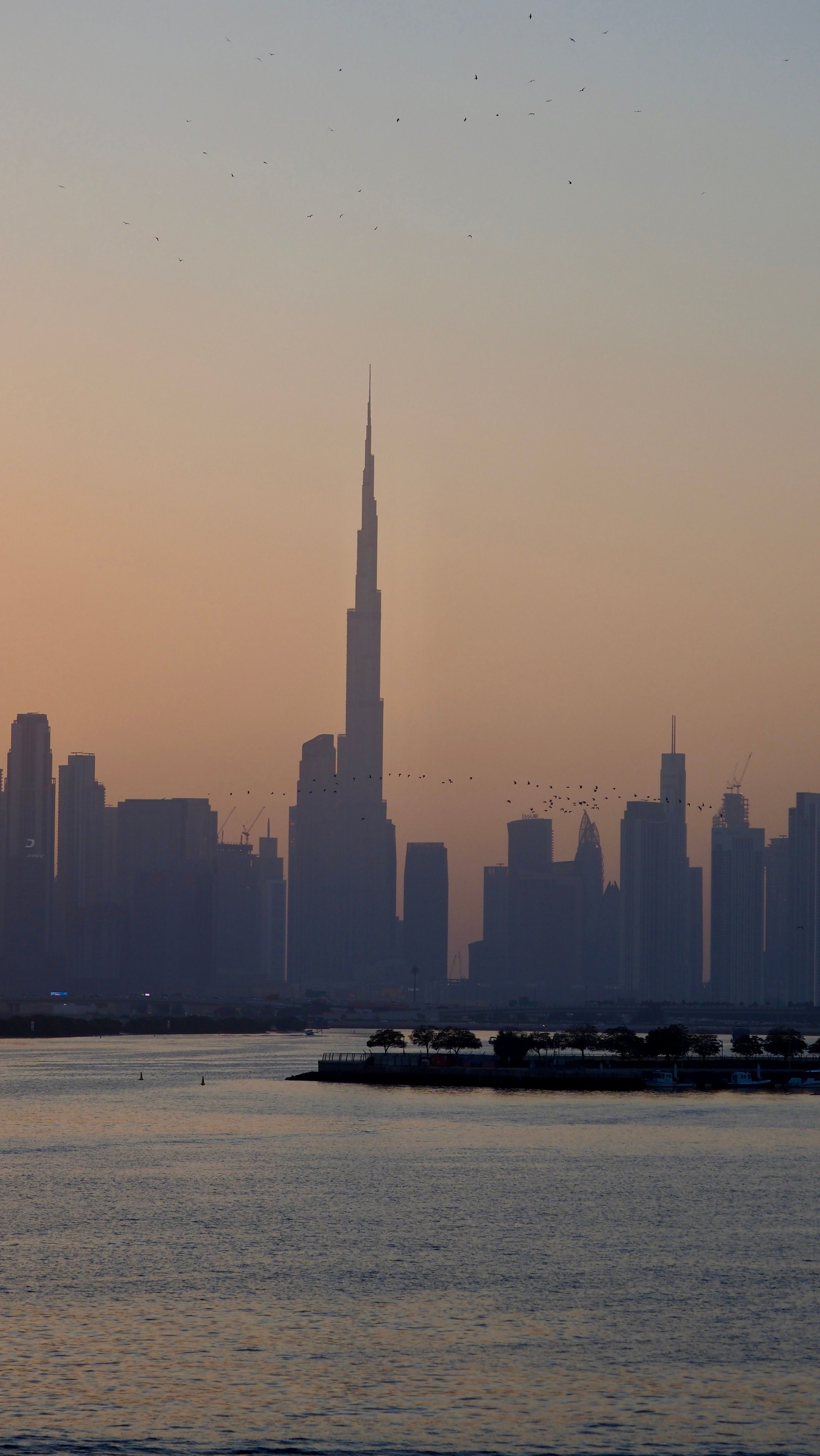 Dubai skyline at dusk